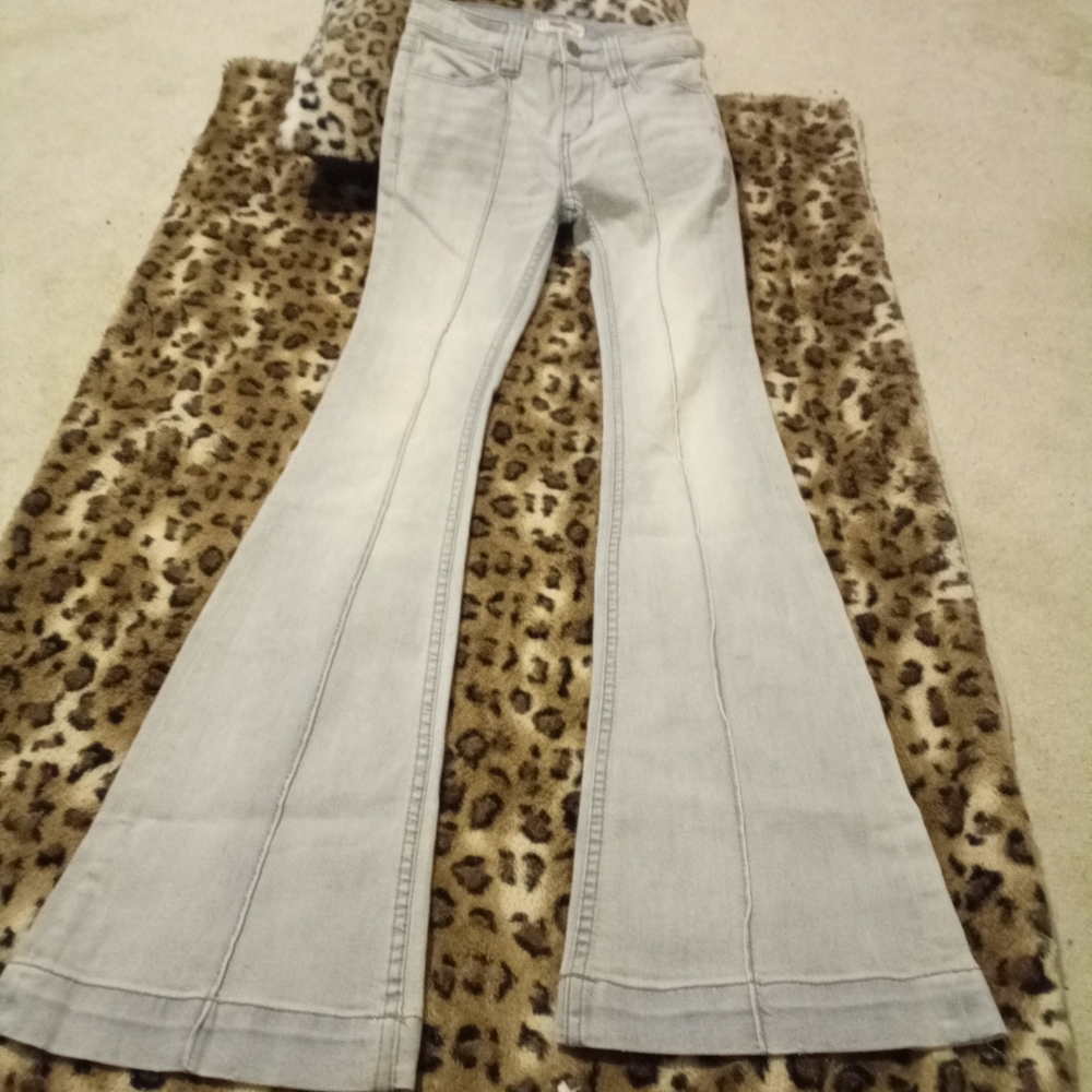 Free People Light Color  Flare Jeans